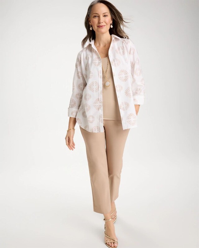 No Iron Stretch Stamped Shirt - image 2